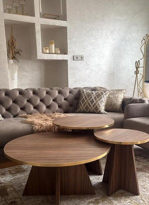 Trio tables basses gigogne