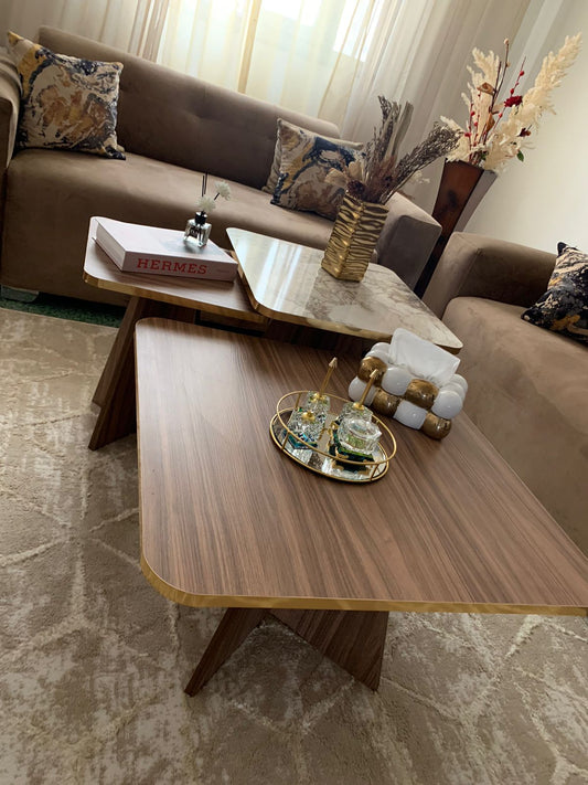 Trio tables basses carré modele 1200 dh